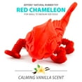 thumbnail image 2 of Jeffers Natural Rubber Dog Chew Toy, Chameleon Shape, Small, Red, Durable & Safe, 2 of 8