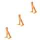 thumbnail image 2 of Guardurnaity Paquete de 4 calcetines hasta la rodilla para mujer de 32 cm sobre la rodilla antideslizantes estilo pijo calcetín largo cálido botas Type2 NO2, 2 of 6