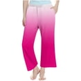 thumbnail image 6 of Frostluinai Yoga Wide Leg Pants for Girl High Waist Baggy Straight Leg Trousers Fashion Gradient Lounge Pants Soft Gym Pants with Pokcet, 6 of 9