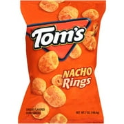 Tom's Cheese Flavored Nacho Rings Corn Snacks, 7 Oz.