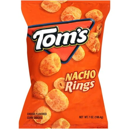 Tom's Cheese Flavored Nacho Rings Corn Snacks, 7 Oz.