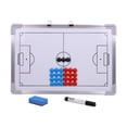 thumbnail image 1 of Entrenadores de práctica de fútbol Entrenadores del portapapeles Kit de estrategia de enseñanza de enseñanza Tablero de entrenamiento de entrenamiento, 1 of 8