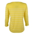 thumbnail image 2 of Women's Petite Crest Striped Jersey Top-Y-PXS, 2 of 4
