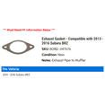 thumbnail image 2 of Exhaust Gasket - Compatible with 2013 - 2016 Subaru BRZ 2014 2015, 2 of 2
