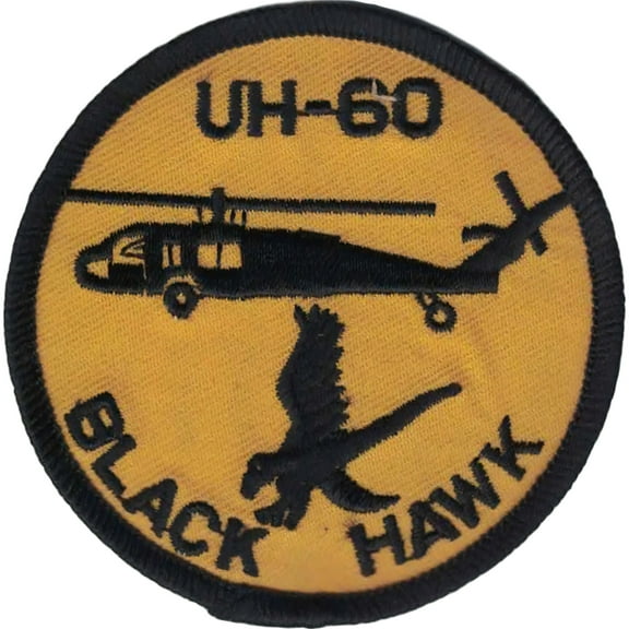 U.S. Army UH-60 Black Hawk Helicopter Patch 3"