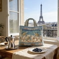 thumbnail image 3 of Mother's Day Clearance! Vintage Quilted Canvas Turtle Reusable Tote Gift Bags, Travel Bag, Made of Natural Canvas with Handle, Cotton Shoulder Bag for Shopping Beach Work School, Mom Gift(Turtle A), 3 of 7