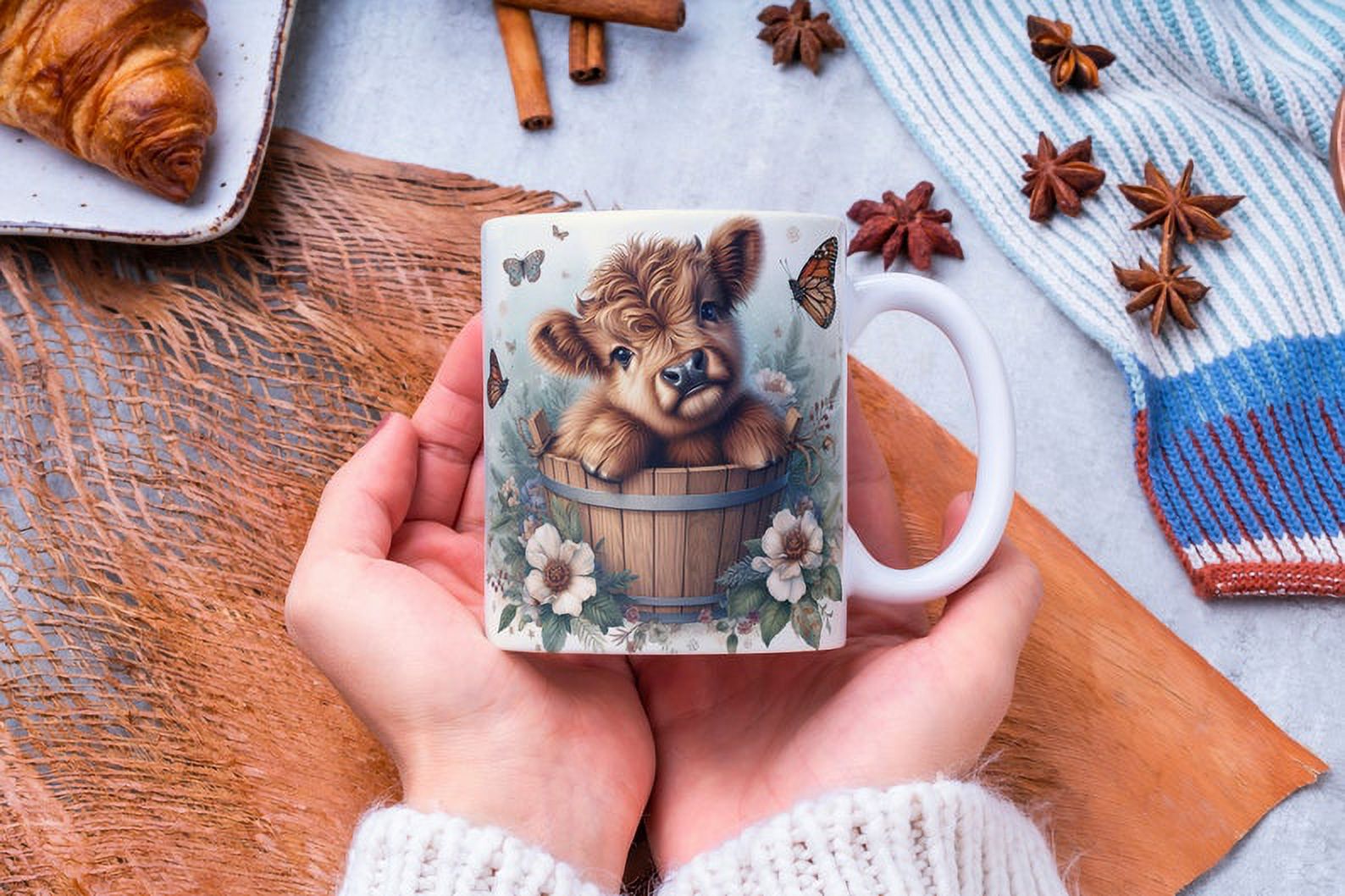 3D Baby Highland Cow Mug Highland cow Lover Gift Birthday Gift