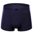thumbnail image 4 of khonts,Men's Boxer Briefs Comfortable Breathable Underwear Mid Rise Underpants for Daily Wear Versatile Design for All Seasons Dark Purple XL, 4 of 4