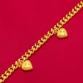 thumbnail image 5 of Gold Plated Heart Bracelet Non Fading Gold Bracelet G4B3 I6M1 Q4Z7 S4, 5 of 9
