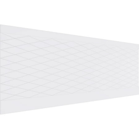 

Ekena Millwork 36 H x 94 1/2 W Linked Diamond PVC Wainscot Paneling Kit
