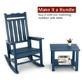 thumbnail image 4 of Stoog Outdoor Patio Rocking Chairs Set of 2, All Weather Graden Porch Rocker Set, 400 lbs Weight Capacity, Blue, 4 of 9