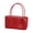 Red, variant on Trendy Mesh Pattern Handheld Purse PVC Construction Handbag Beach Bag Great For Picnics And Outdoor Activities