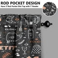 thumbnail image 4 of Kitchen Food Cooking Chef Kitchen Curtains and Valances Set - 3 Piece Kitchen Curtains Sets with Valance for Windows Rod Pocket Machine Washable Kitchen Decor Decorations (54"x18"+2x27.5"x24"), 4 of 6