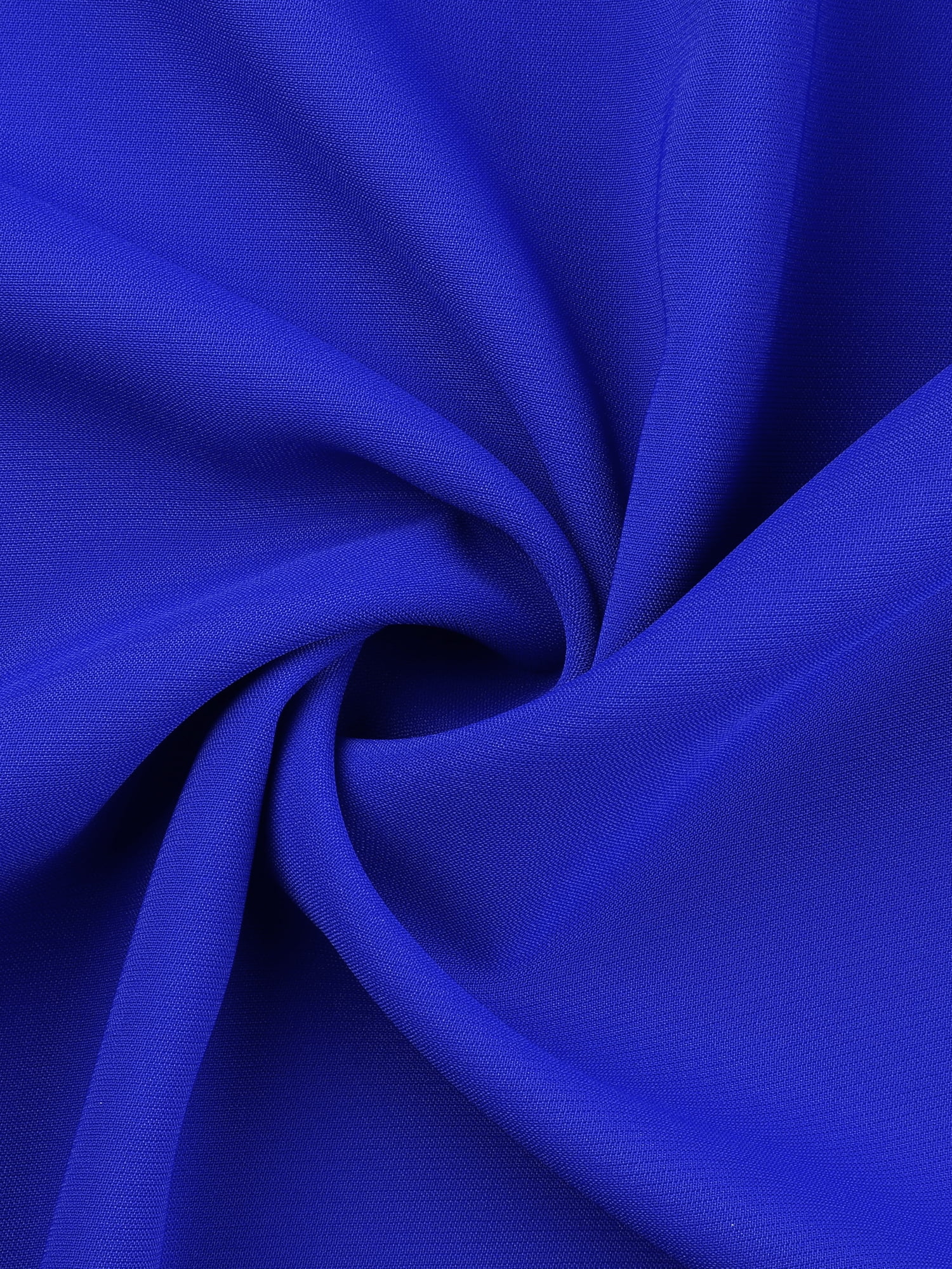 DARING DIVA Women's Plus Size Round Neck Pleated Tulip Sleeve Shirt Blouse 3X Royal Blue