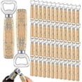 thumbnail image 1 of 50 Pcs Wood Wine Bottle Opener Stainless Steel Bottle Opener Wood Handheld Heavy Duty Bartender Bottle Openers Cider Bottle Opener Engraved Gift Set F, 1 of 5