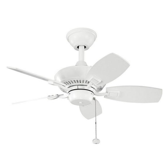 Ceiling Fan with Traditional Inspirations 15 inches Tall By 30 inches Wide-White Finish Bailey Street Home 147-Bel-704178