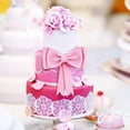 thumbnail image 1 of ELAYARD 2Ud Topper Para Pastel Con De Lazo Rosa Para Repostería Y Eventos, 1 of 7