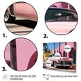 thumbnail image 3 of Designart "Pink Cadillac in Miami IV" Transportation Floater Framed Wall Art Print, 3 of 7