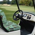 thumbnail image 4 of Yuyamidu Funny Dachshund Golf Cart Seat Covers for Women Men Green Golf Cart Seat Cushion with Elastic Edges, Fits Most Club Car Great Gifts for Dog Loving Golfers, 4 of 8