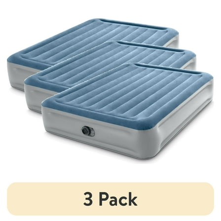 (3 pack) Intex 15" Essential Rest Dura-Beam Airbed Mattress with Internal Pump included - FULL