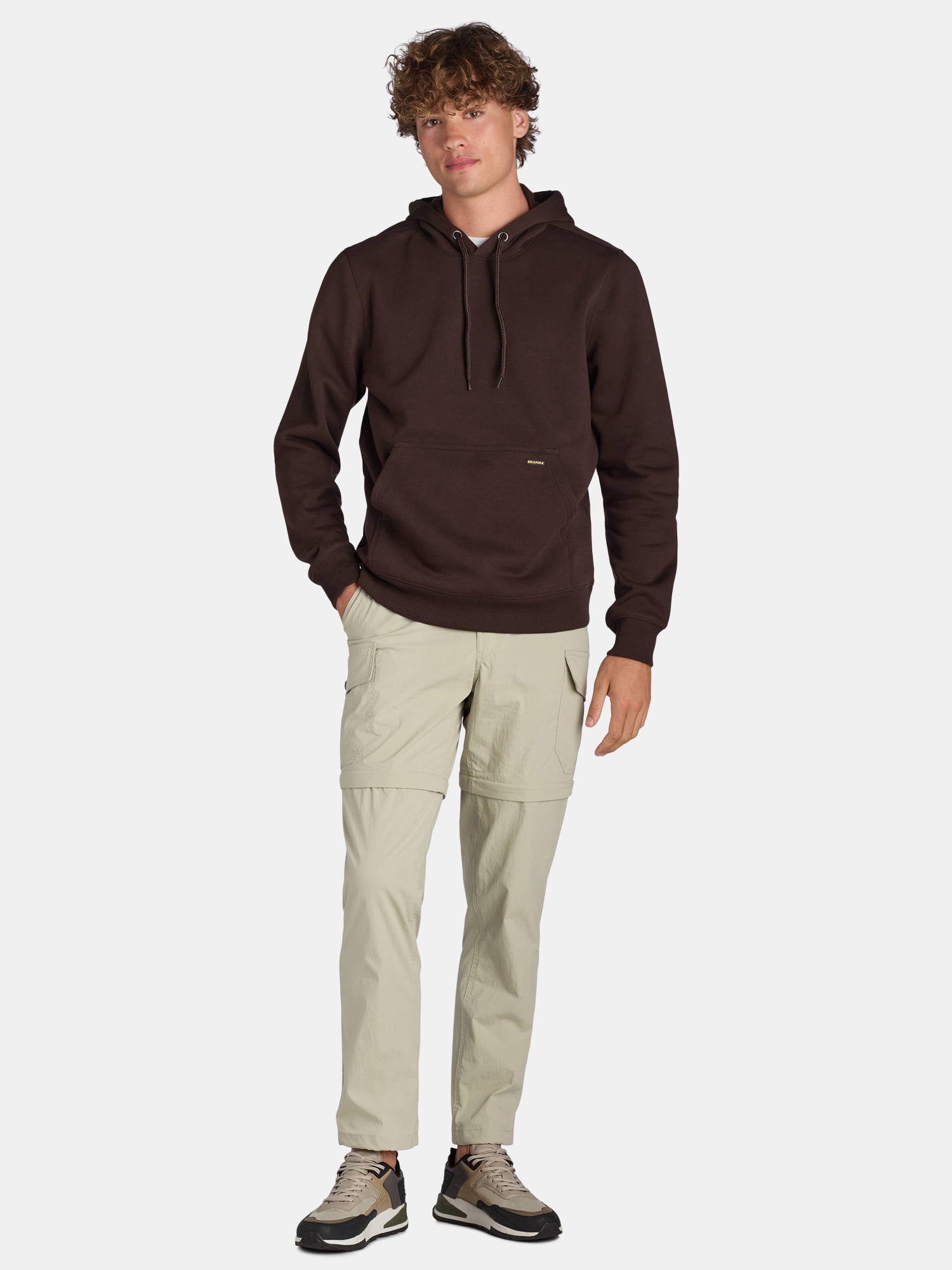 Ozark Trail Men's and Big Men's Zip Off Convertible Cargo Pants, Sizes 30-46