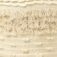 thumbnail image 5 of REDEARTH Foot Stool -Handmade Wooden 4 Legs Tufted Seat Footrest for Living Room, Bedroom, Nursery, kidsroom, Patio, Gym; 100% Cotton (16x14x14; Natural), 5 of 8