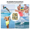 thumbnail image 6 of Uemuo Yellow Tulips Pattern Mens Swim Trunks Quick Dry Board Shorts with Mesh Lining, Stretch Beach Shorts Quick Dry No-Chafing Board Shorts-Small, 6 of 9