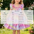 thumbnail image 3 of Girls Summer Cute Dress Square Neck Ruffled Sleeveless Pleated A Line Dresses Casual Stylish Midi Sundress (4 Years, Multicolor), 3 of 6
