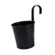 thumbnail image 2 of Maceta colgante para flores, contenedor para almacenar cebollas, con agujeros de drenaje, decorativa para exteriores. negro, 2 of 8