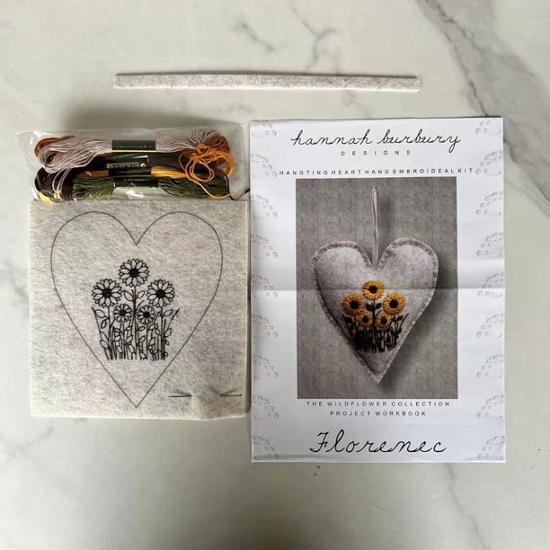 Home Decoration DIY Beginners Needlework Cross Stitch Kits Heart