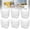 6PCS, variant on Crystal Clear Tall Freezer Storage Bins, Clear bottom freezer organizer bins, Stackable Kitchen Cabinet Organizer for Frozen Food, Meat & Veggies (2PCS)