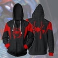 thumbnail image 4 of Spider-Man Into the Verse Miles Morales Cosplay Chamarra De Disfraz Spiderman Venom Cremallera Sudaderas Con Capucha Abrigo 3D, 4 of 4