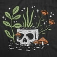 thumbnail image 2 of Womens Skull Flowers T Shirt Funny Spooky House Plant Horticulture Lovers Tee for Ladies Womens Graphic Tees, 2 of 9