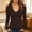Brown, variant on WRFWUL Womens Cold Shoulder Criss Cross V Neck Long Sleeve Tops Slim Fit Ribbed Knit Dressy Casual Fall Basic Shirts
