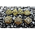 thumbnail image 4 of Juego de dados DND ALOBGHDC con forma de calavera, poliédrico hueco, 7 unidades, con caja, 4 of 6