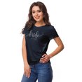 thumbnail image 2 of Inkdotpot Personalized Womens Tshirt Top Bride WeddingAnnouncement Shirt-RG, 2 of 5