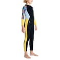 thumbnail image 1 of Traje de neopreno para niños, trajes húmedos, traje de ño de cuerpo completo, traje de buceo con cremallera frontal XL, 1 of 7