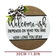 thumbnail image 3 of Door Sign Decor, Tyeign Door Hanger Wooden Door Hanger Ornaments Rustic Welcome Sign Front Door Porch Decor Door Signs for Front Door Outside Hanging Door Decorations for Inside Brown, 3 of 7
