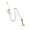 thumbnail image 4 of Collar con dije de oro laminado letra brillos L, 4 of 6