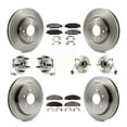 thumbnail image 1 of Transit Auto Front Rear Hub Bearings Assembly Disc Brake Rotors and Ceramic Pads Kit (10Pc) for Car Cadillac CTS with Sport Suspension - Left Right Side (Driver Passenger) KBB-110207, 1 of 11