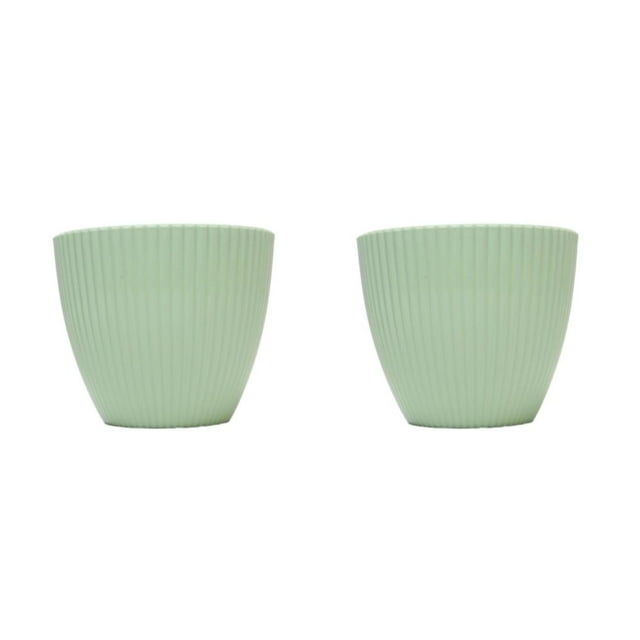 Guardoinrt Lightweight And Portable Pots For Bonsai And Bonsai Accessories Easy To Maintain Plastic Succulent Plants Flower Pots Green 9CM 2Set