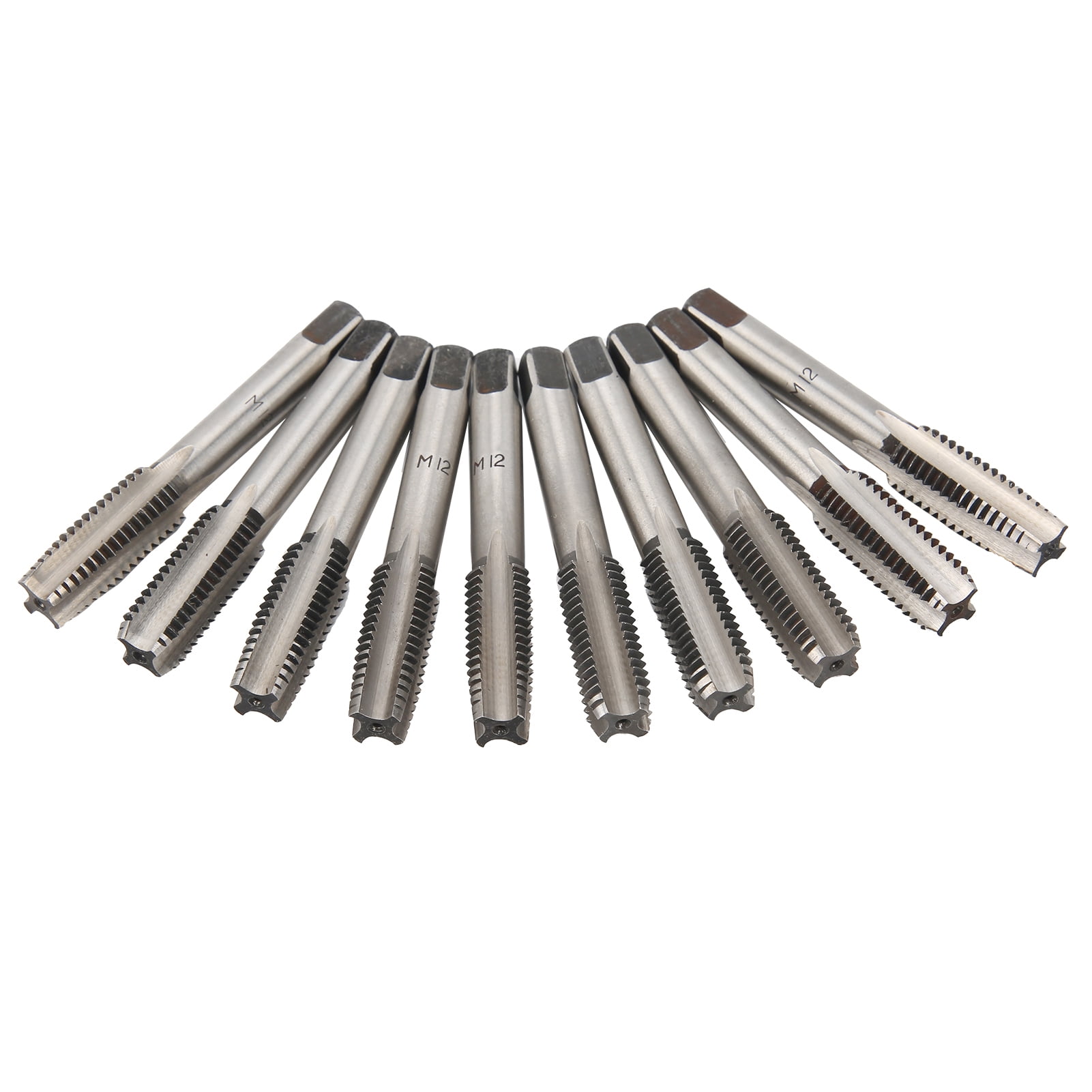 Carbon Steel Straight Flutes Hand Thread Impact‑Resistant Heat‑Treated M3.5 Metric Taper and Plug for Processing Threads for Motorcycles 