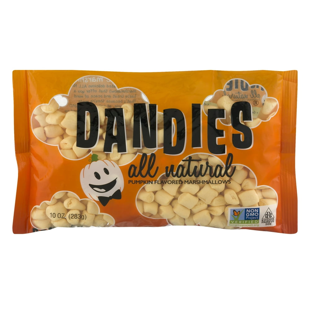 Dandies All Natural Pumpkin Flavored Marshmallows, 10.0 OZ Walmart