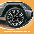 thumbnail image 5 of UNOMOR Automotive Hubcaps Wheel Silver Black Enhanced PP 1Pcs, 5 of 8