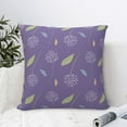 thumbnail image 6 of YFYANG Square Decorative Throw Pillow Case (Without Pillow Insert), Purple Dandelion Pattern Bedroom Sofa Car Cushion Cover, 18"x18", 6 of 9