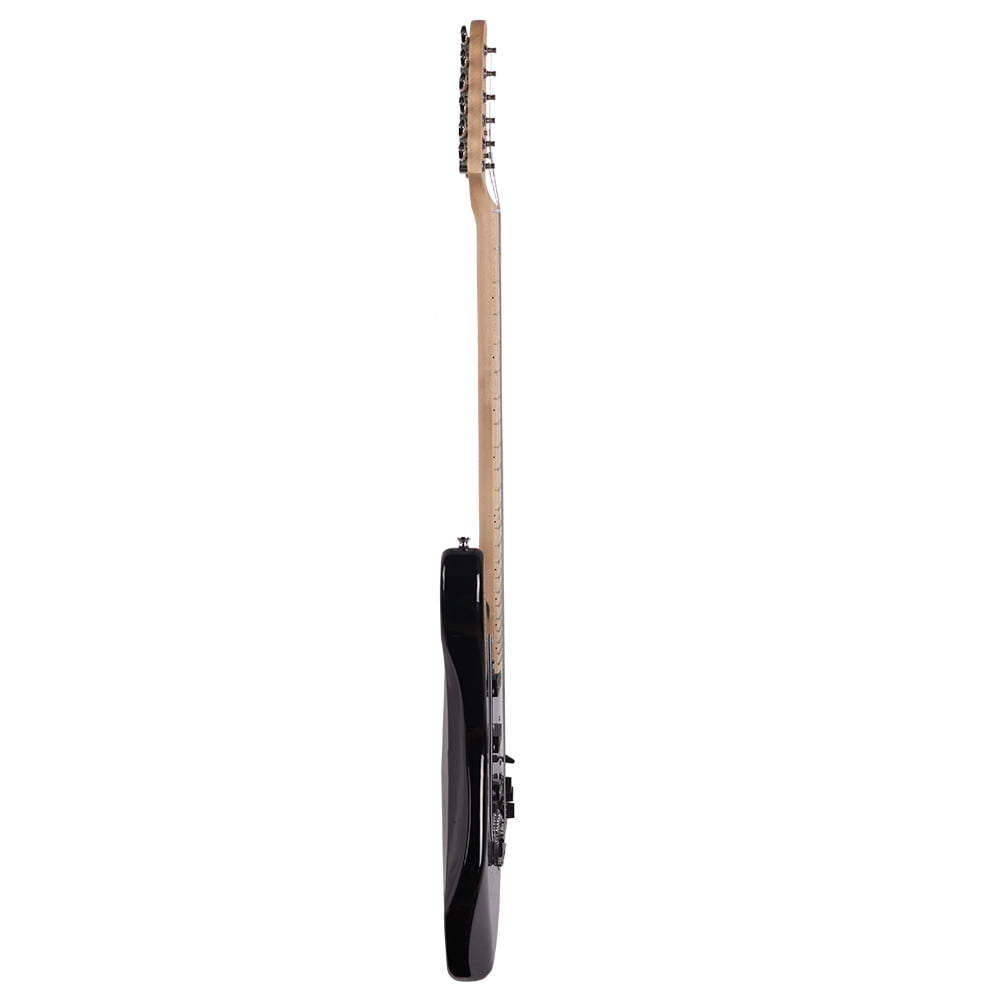 GST Stylish Electric Guitar Kit with Black Pickguard, Black