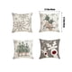 thumbnail image 3 of Juego de 4 fundas de almohada navideñas de 45 x 45 cm, color rojo, decorativas para sofá, hogar y decoración invernal., 3 of 5