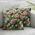 thumbnail image 3 of JRXY Vintage Pineapple Decorative Pillow Covers Tropical Plant Flower Throw Pillow Case Cushion Cover Floral Pillows Decor Pillowcase for Couch(Pineapple) White, 3 of 5