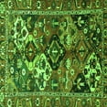 thumbnail image 1 of Ahgly Company Indoor Square Persian Green Traditional Area Rugs, 5' Square, 1 of 1