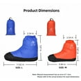 thumbnail image 4 of Down Booties Warm Socks Waterproof Down Slipper Boots Lightweight Down Socks Stuffed Booties Down Feet Covers for Men Women(Blue,L), 4 of 7